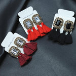 Load image into Gallery viewer, Tassel Earrings Boho Bohemian Long Silk
