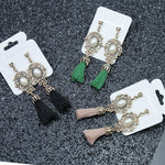 Load image into Gallery viewer, Tassel Earrings Boho Bohemian Long Silk
