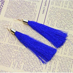 Load image into Gallery viewer, Tassel Earrings Boho Bohemian Long Silk
