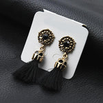 Load image into Gallery viewer, Tassel Earrings Boho Bohemian Long Silk
