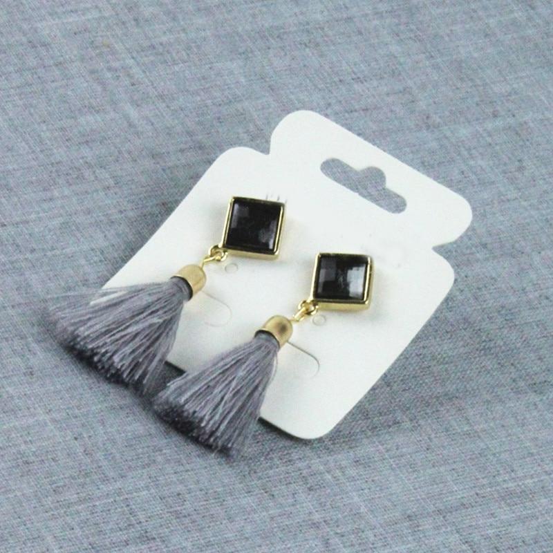 Tassel Earrings Boho Bohemian Long Silk