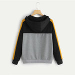 Load image into Gallery viewer, Color Block Raglan Sleeve Hoodie Women
