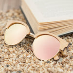 Load image into Gallery viewer, Women Sunglasses Polarized Wood Retro
