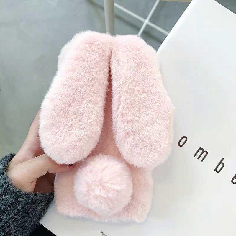 Plush Warm Case for iPhone 3D Rabbit