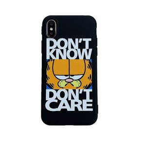 Cute Garfield Cat Phone Case For iPhone