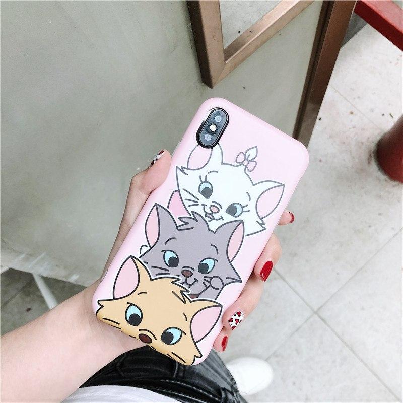 Cute Soft Cat Case For iPhone