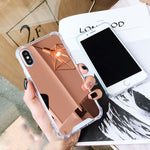 Load image into Gallery viewer, Luxury Plating Mirror Phone Case For iPhone
