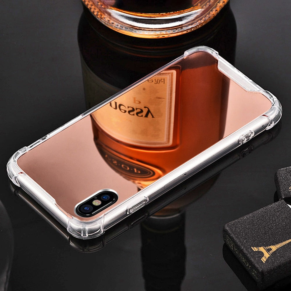 Luxury Plating Mirror Phone Case For iPhone