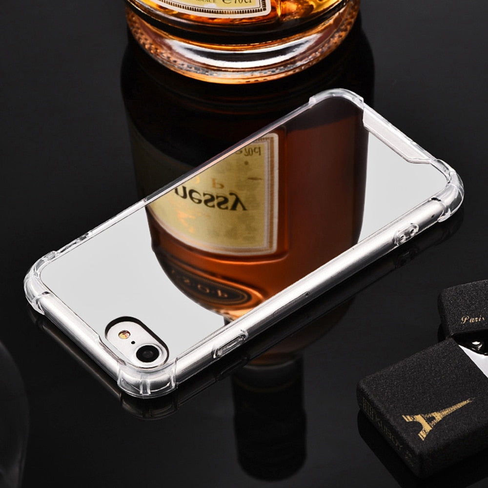 Luxury Plating Mirror Phone Case For iPhone