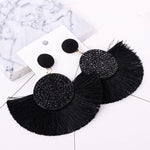 Load image into Gallery viewer, assel earrings bohemian statement luxury long earring
