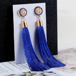 Load image into Gallery viewer, Luxury Crystal Tassel Earrings for Women Girl Wedding Party Charm Elegant Red Long Earring Jewelry
