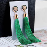 Load image into Gallery viewer, Luxury Crystal Tassel Earrings for Women Girl Wedding Party Charm Elegant Red Long Earring Jewelry
