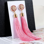 Load image into Gallery viewer, Luxury Crystal Tassel Earrings for Women Girl Wedding Party Charm Elegant Red Long Earring Jewelry
