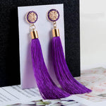 Load image into Gallery viewer, Luxury Crystal Tassel Earrings for Women Girl Wedding Party Charm Elegant Red Long Earring Jewelry
