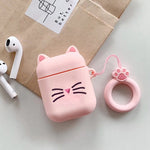 Load image into Gallery viewer, Cute Cat Cartoon with Lovely lanyard Case For airpods

