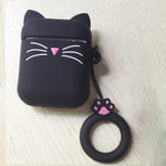 Load image into Gallery viewer, Cute Cat Cartoon with Lovely lanyard Case For airpods
