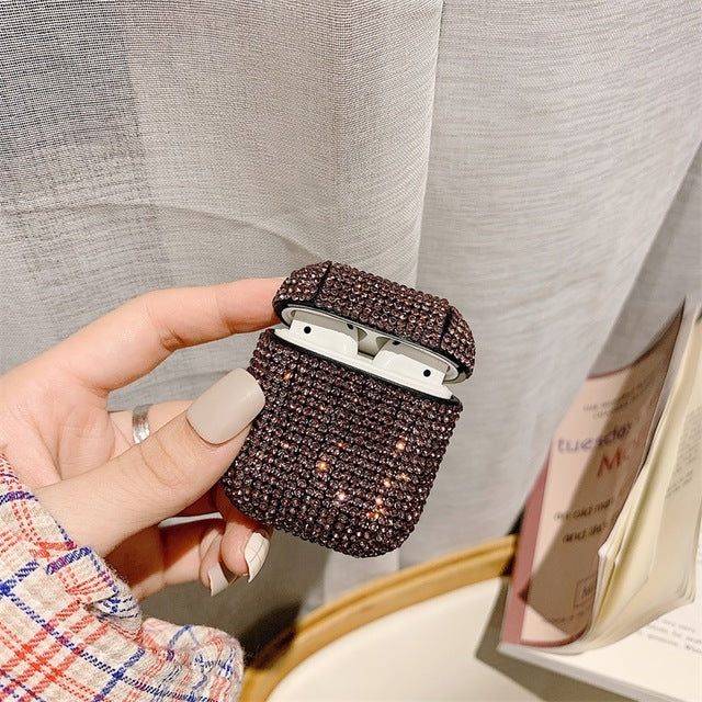 Luxury Diamond Earphone Rigid Hard Protector Cover For  Airpoads