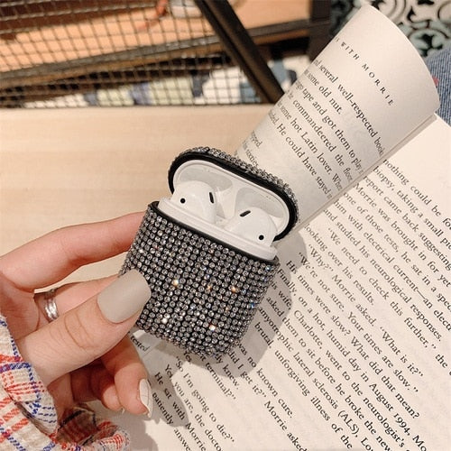 Luxury Diamond Earphone Rigid Hard Protector Cover For  Airpoads