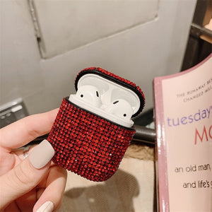 Luxury Diamond Earphone Rigid Hard Protector Cover For  Airpoads