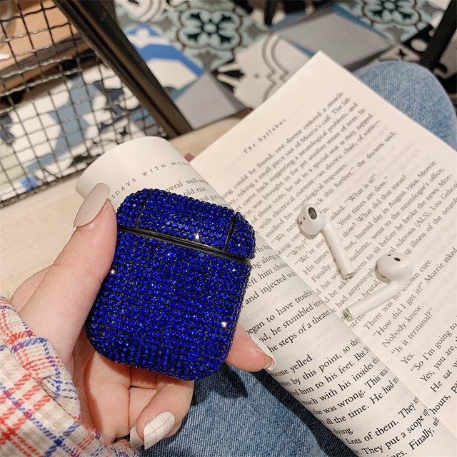 Luxury Diamond Earphone Rigid Hard Protector Cover For  Airpoads
