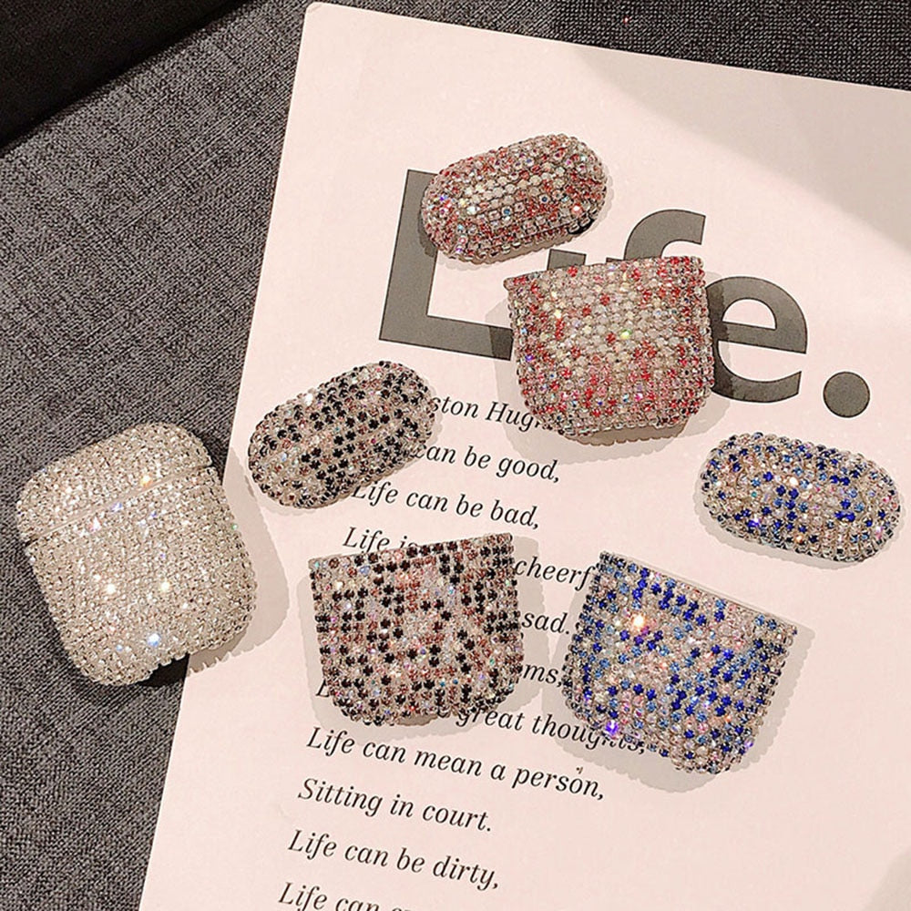 Earphone Cases For Apple AirPods  Bling Hard Shell Pouch