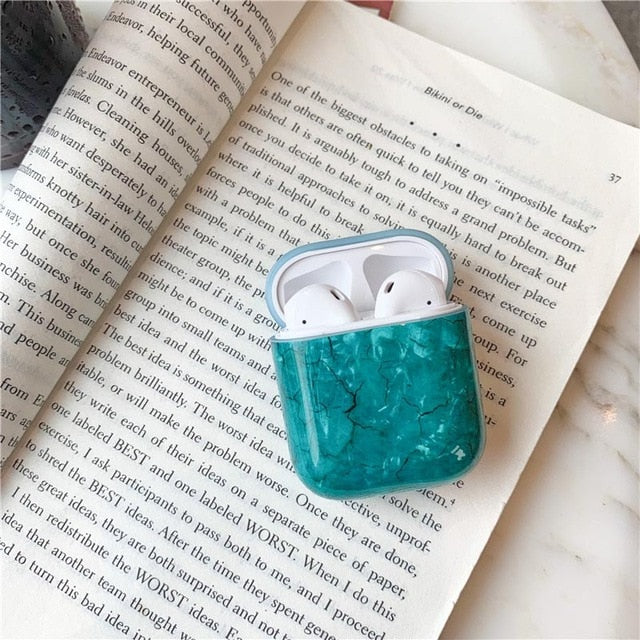 Luxury Marble For Airpods Case Bluetooth Earphone