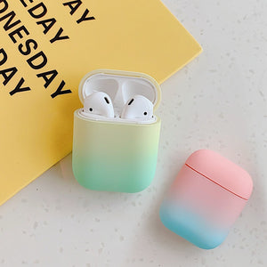 Rainbow Color Protective hard Cover Case For Air pods