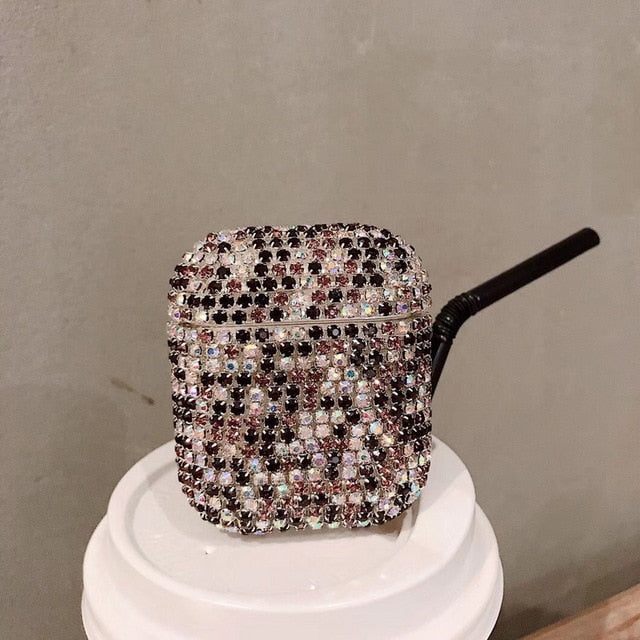 Luxury Diamond Earphone Rigid Hard Protector Cover For  Airpoads