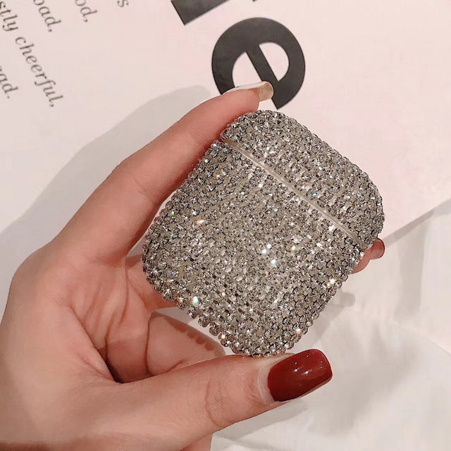Luxury Diamond Earphone Rigid Hard Protector Cover For  Airpoads