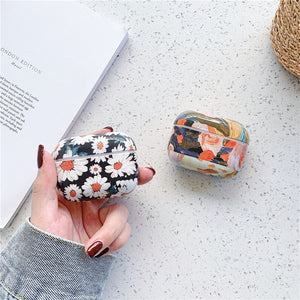 Retro Art Daisy Oil Painting Case For Airpods Pro