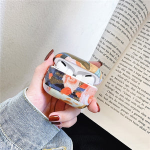 Retro Art Daisy Oil Painting Case For Airpods Pro