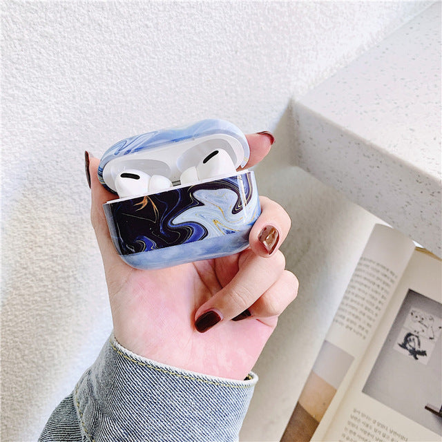 Abstract Marble Texture Hard Case For Airpods Pro