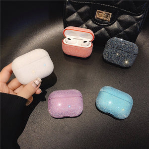 Luxury Crystal frosted particles Case For Airpods Pro