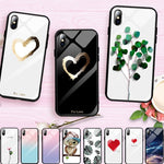 Load image into Gallery viewer, Pattern Stained Tempered Glass Case For iPhone
