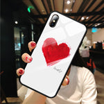 Load image into Gallery viewer, Pattern Stained Tempered Glass Case For iPhone
