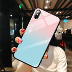 Load image into Gallery viewer, Pattern Stained Tempered Glass Case For iPhone
