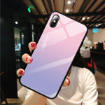 Load image into Gallery viewer, Pattern Stained Tempered Glass Case For iPhone
