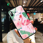 Load image into Gallery viewer, Pattern Stained Tempered Glass Case For iPhone
