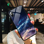 Load image into Gallery viewer, Pattern Stained Tempered Glass Case For iPhone
