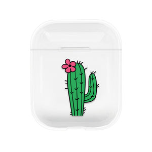 Lovely Heart Painted Transparent Hard PC Cases For AirPods