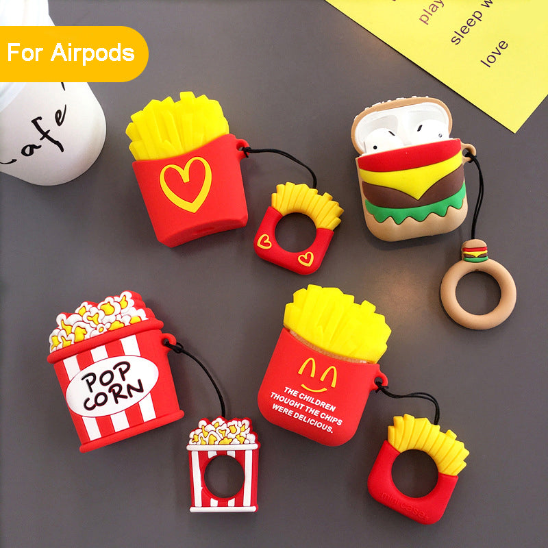 Cartoon Charging Box Case For Airpods With Hooks