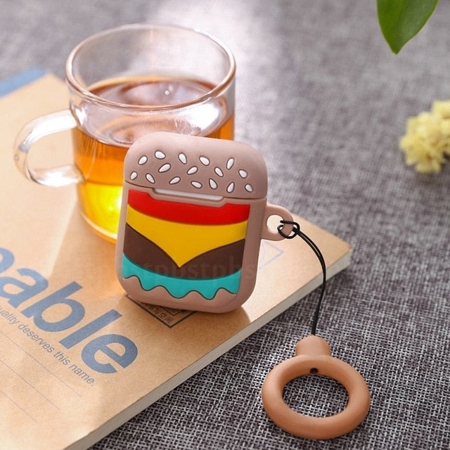 Cartoon Charging Box Case For Airpods With Hooks